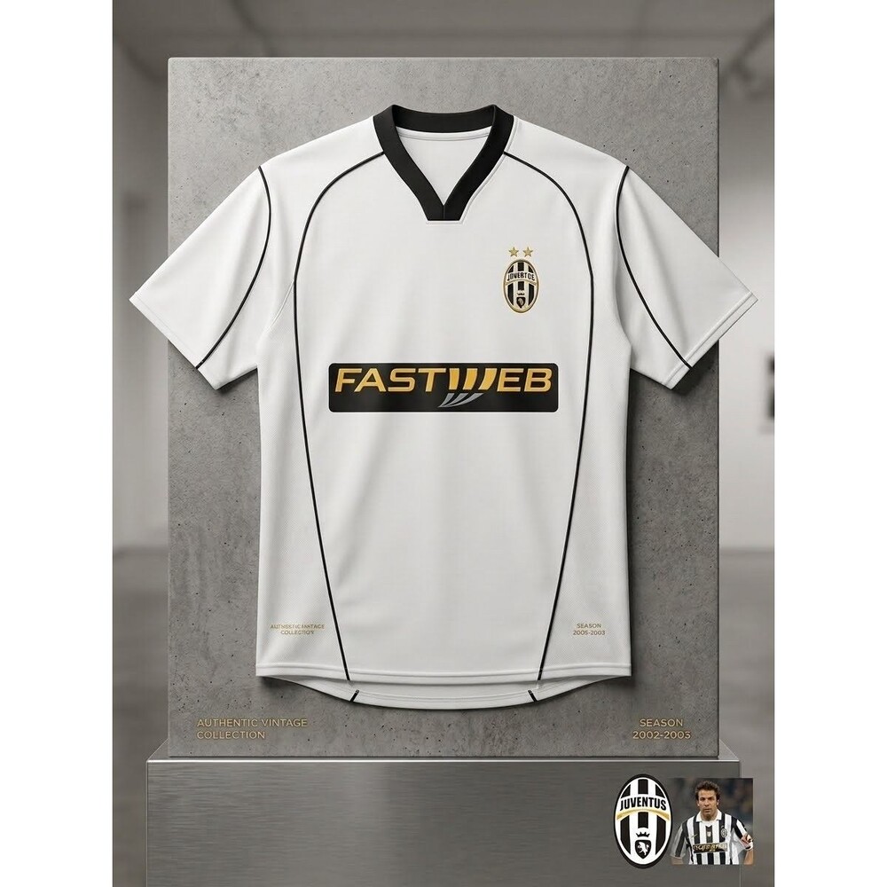 Vintage Juventus 2002-2003 Away Jersey Fastweb Kit No Size/Brand Tag - Read Desc